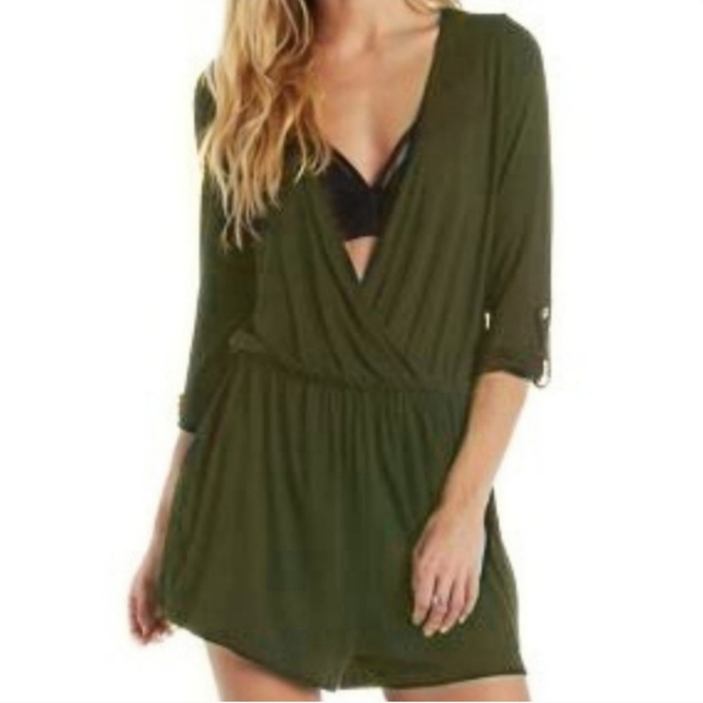 New Deep V Long Sleeve Romper